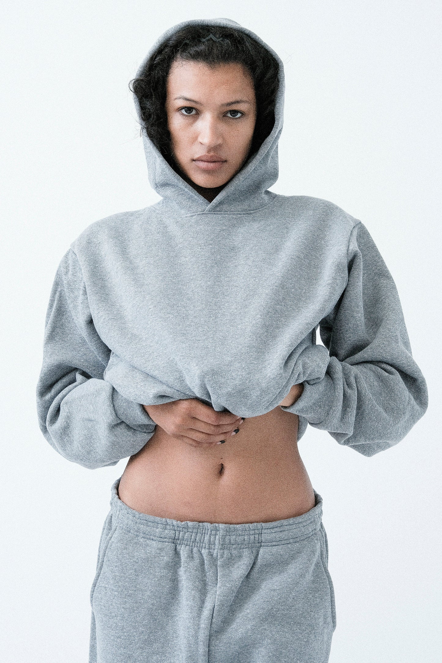 TRF09 - 12 oz. Tri-Blend Gabardine Fleece Hoodie