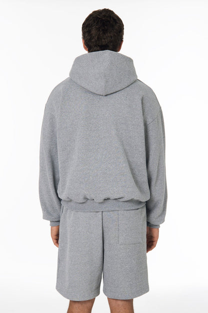TRF10 - 12 oz. Tri-Blend Gabardine Fleece Waist Length Pull Zip Hoodie