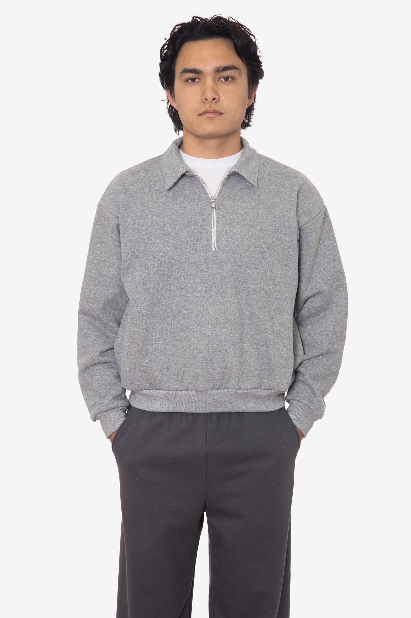 TRF412 - Half Zip Collared Fleece Pullover