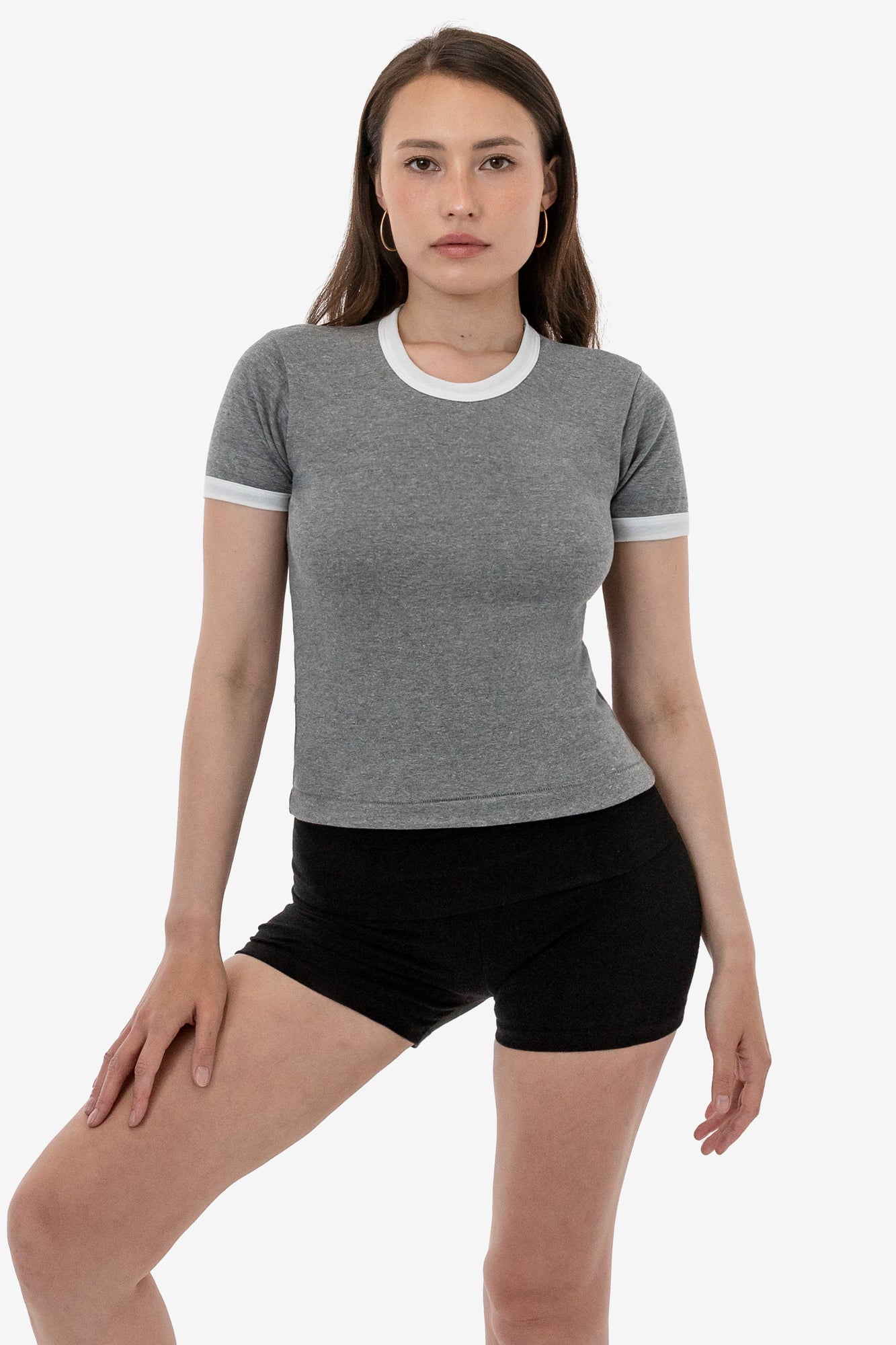 BR310 - Tri-Blend Rib Women's Ringer Tee