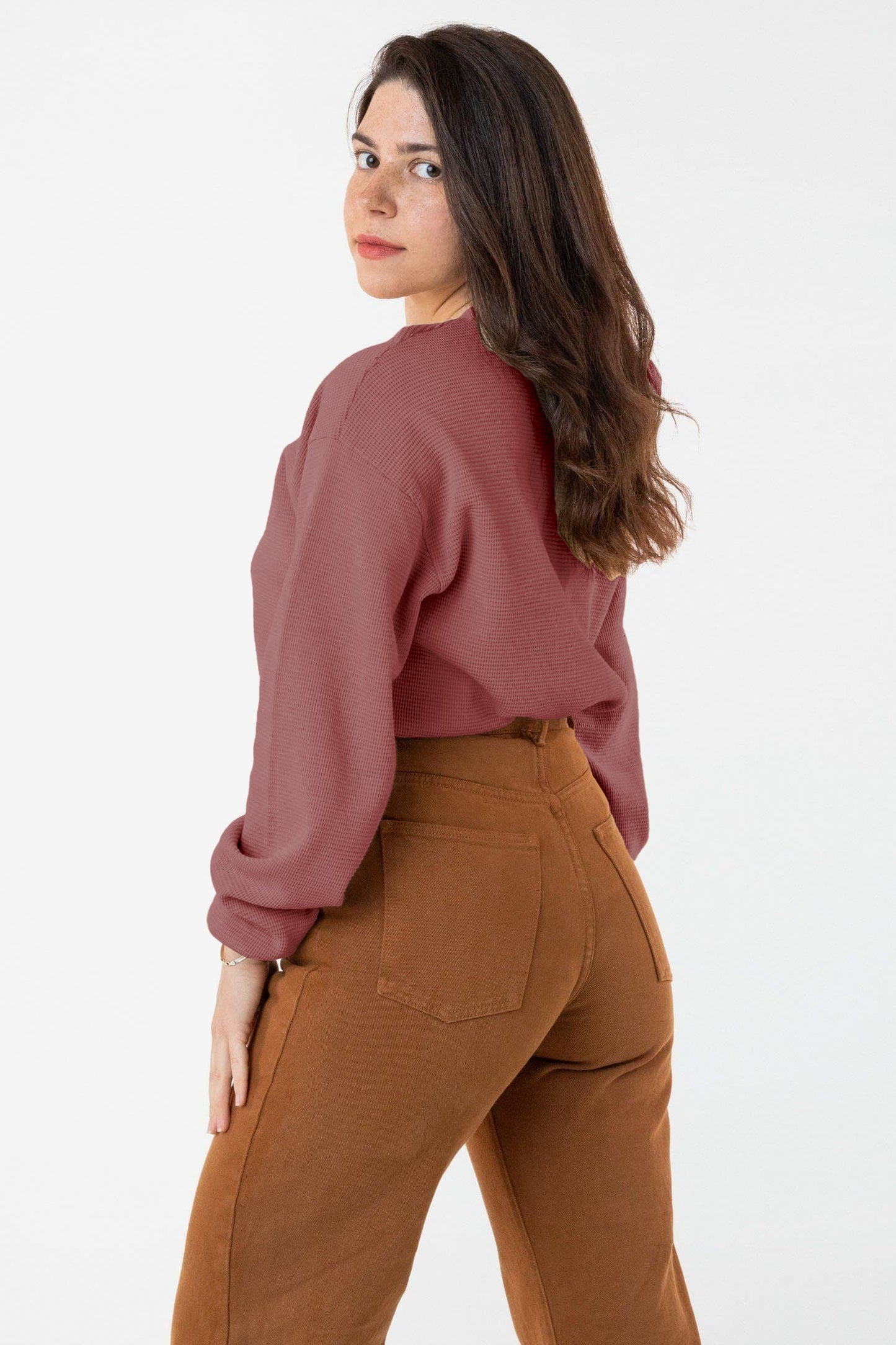 TX407GD Mix - Long Sleeve Heavy Thermal Crew Neck
