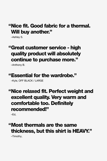 TX407GD - Long Sleeve Heavy Thermal Crew Neck