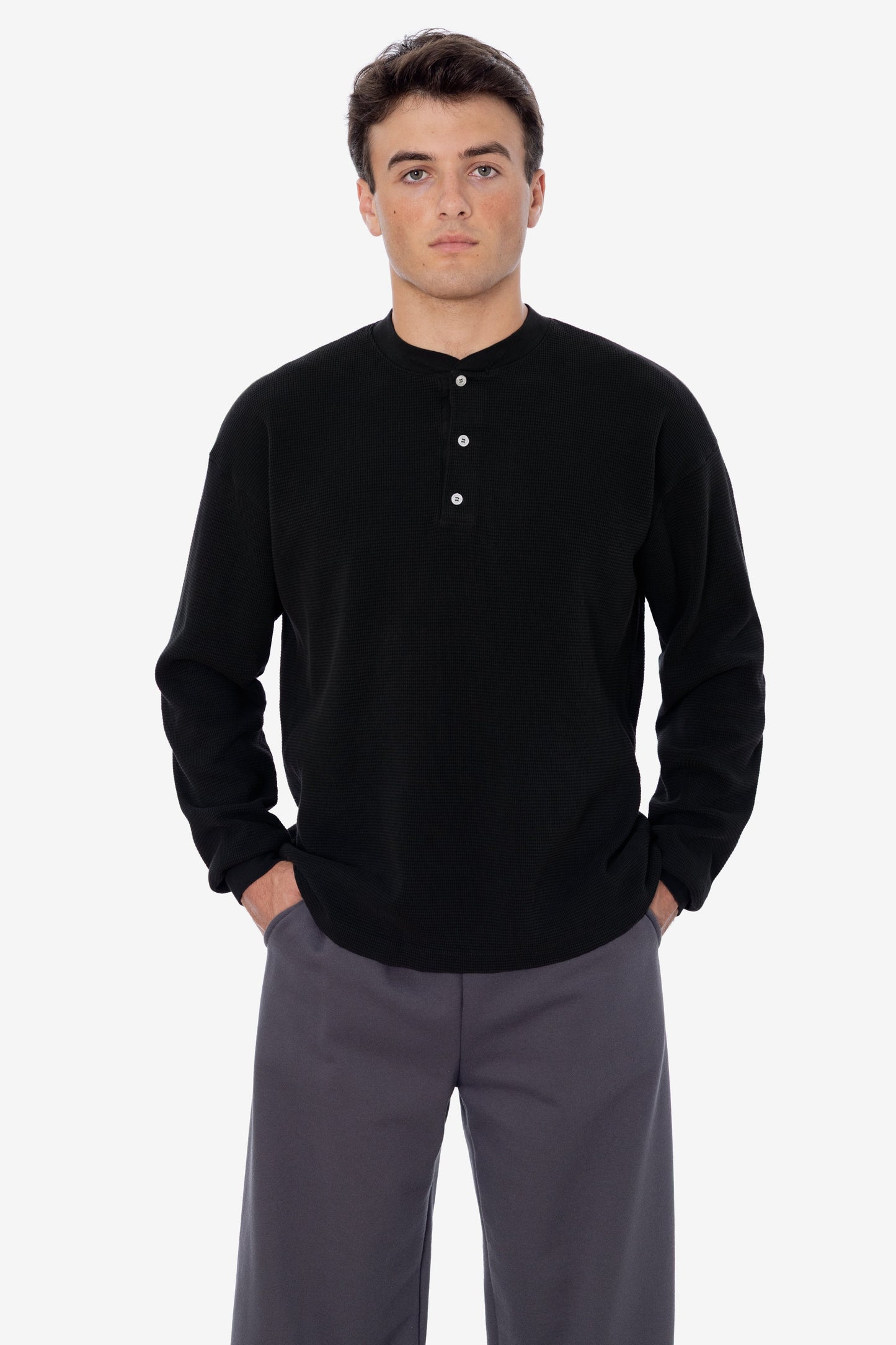 TX458GD - Long Sleeve Heavy Thermal Heritage Henley
