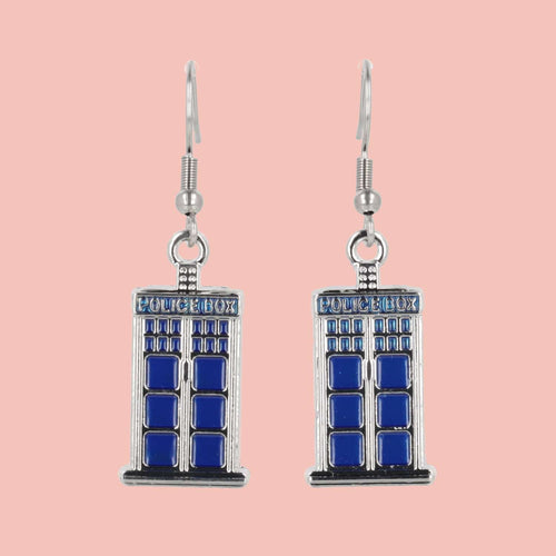 Tardis Earrings