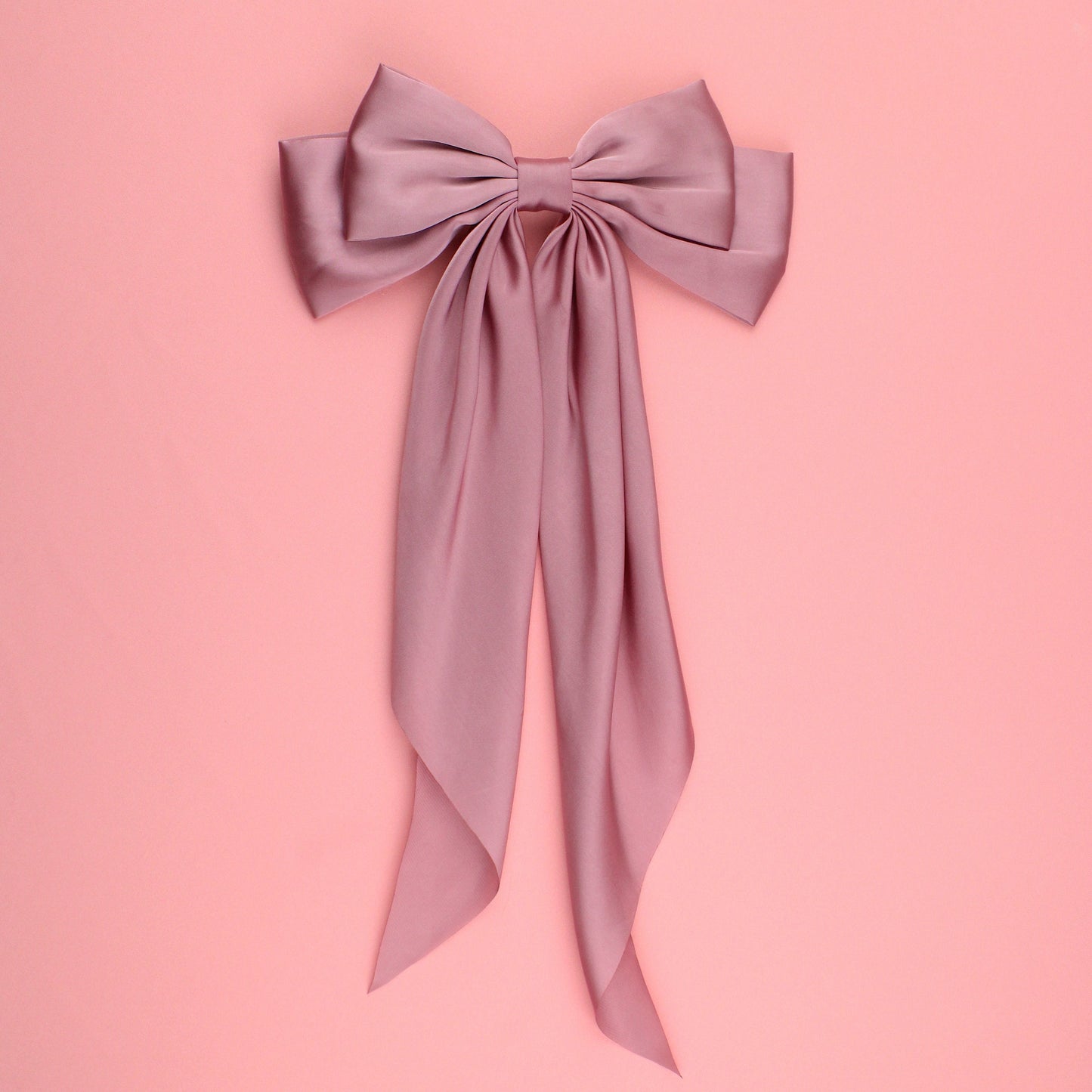 The Bigger The Bow Hair Clip - Rose Pink
