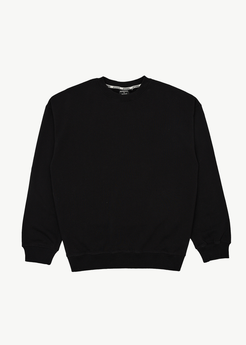 AFENDS Mens Genesis - Crew Neck - Black