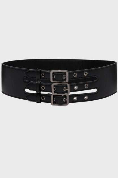 Venomous Rose Triple Buckle Belt
