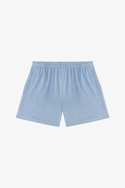 VLR442GD - Garment Dye Velour Mid-Length Wide Short