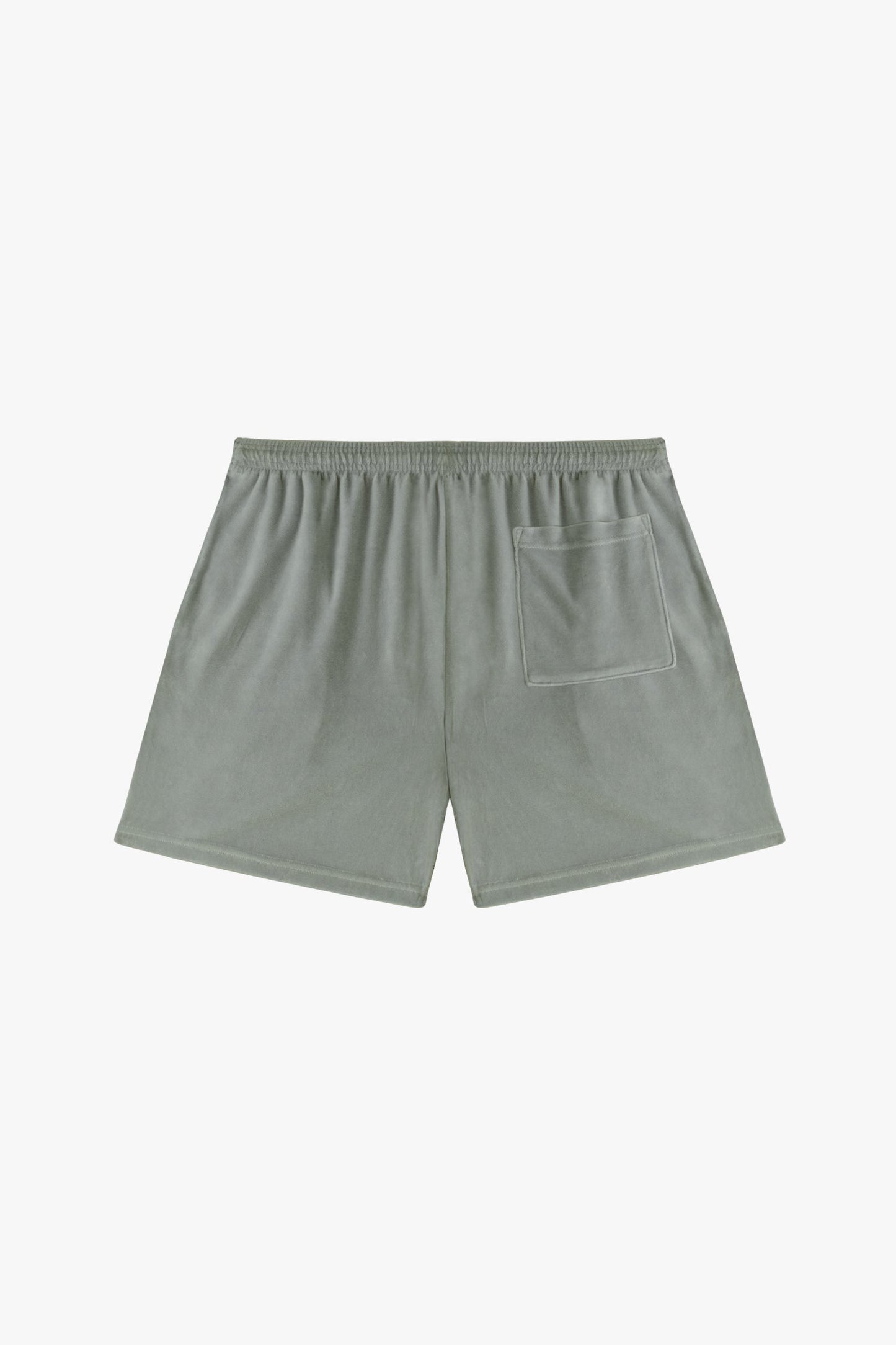 VLR442GD - Garment Dye Velour Mid-Length Wide Short