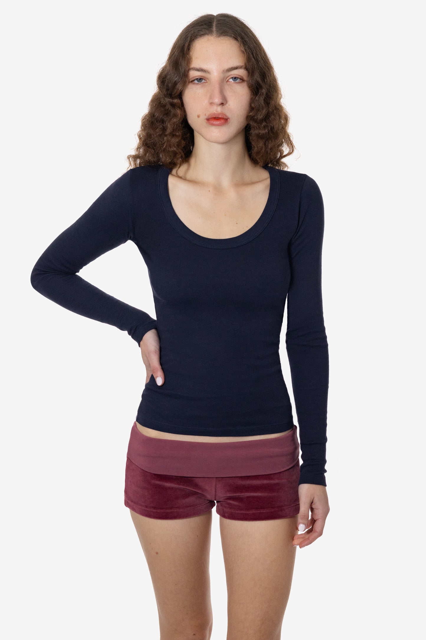 VLR330GD - Velour Low Rise Shorts