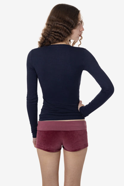 VLR330GD - Velour Low Rise Shorts