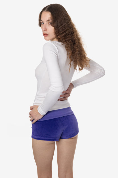 VLR330GD - Velour Low Rise Shorts