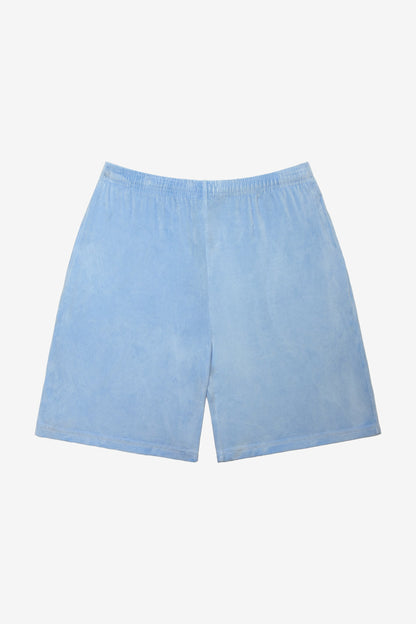 VLR442GD - Garment Dye Velour Mid-Length Wide Short