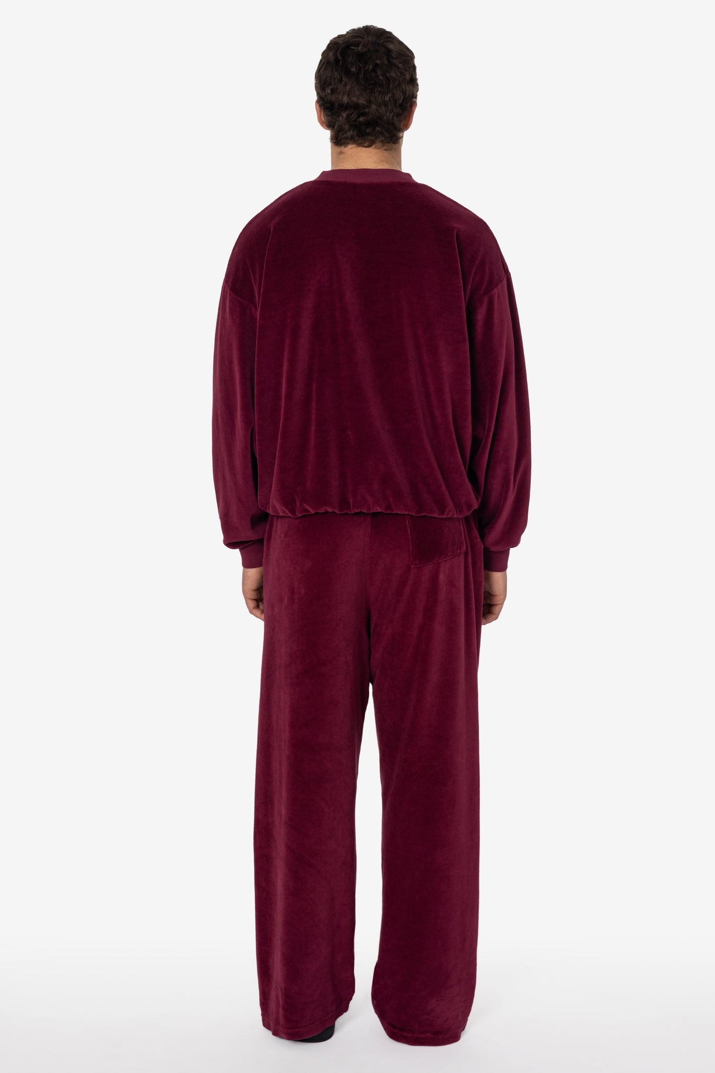 VLR445GD - Garment Dye Velour Open Bottom Sweatpants