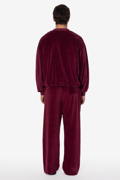 VLR445GD - Garment Dye Velour Open Bottom Sweatpants