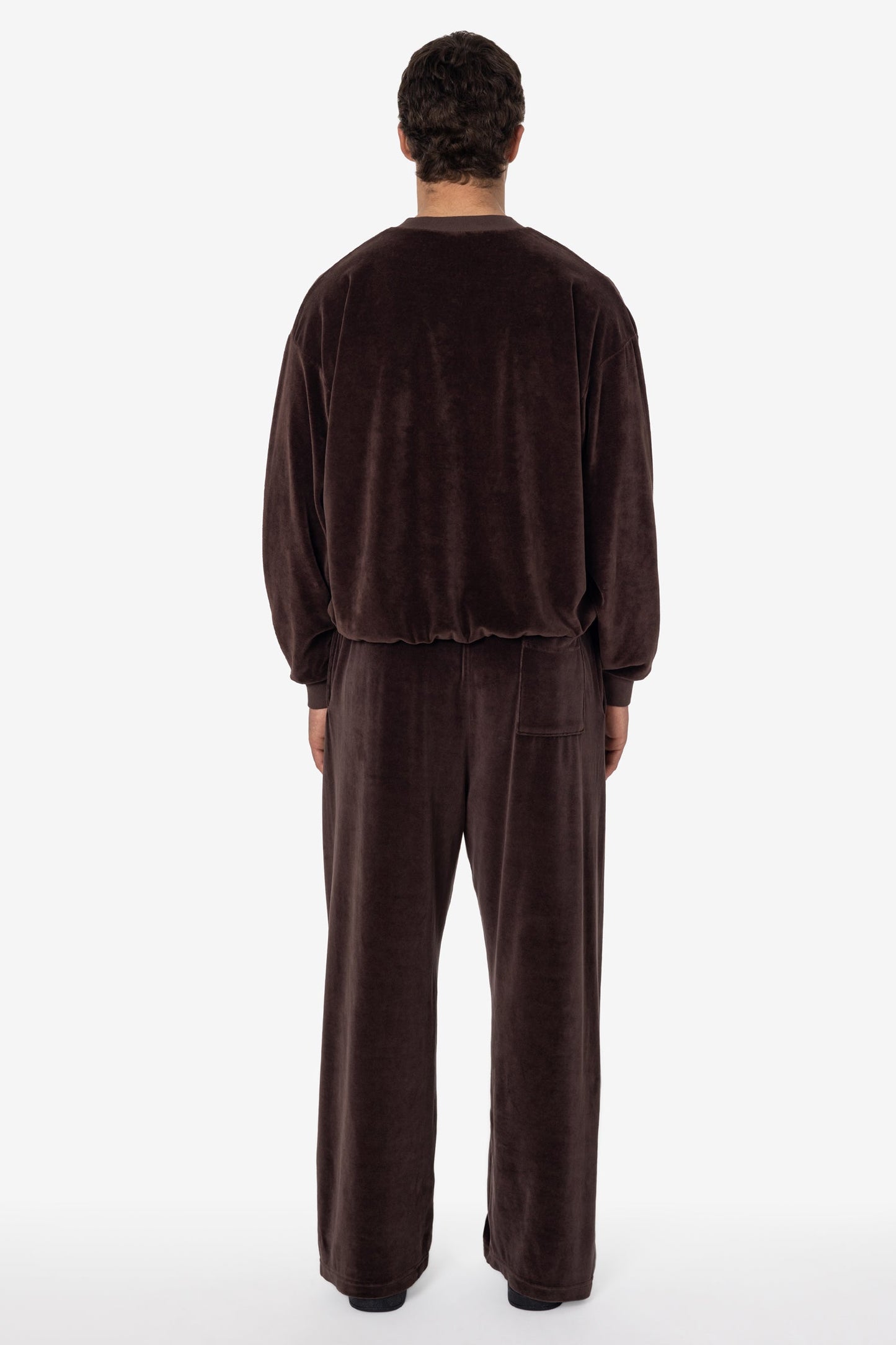 VLR445GD - Garment Dye Velour Open Bottom Sweatpants