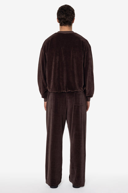 VLR445GD - Garment Dye Velour Open Bottom Sweatpants