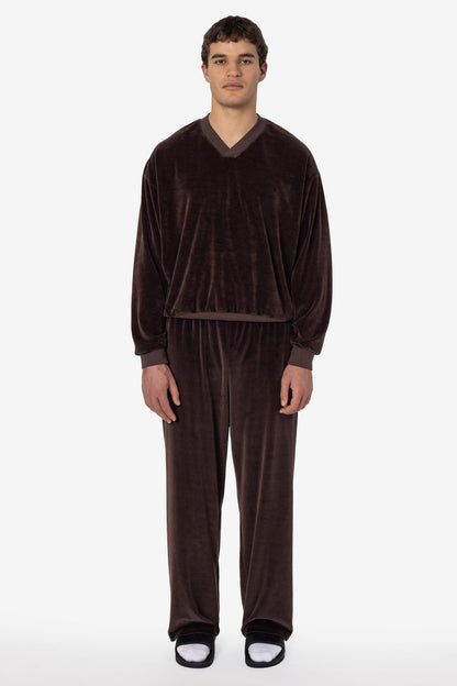 VLR445GD - Garment Dye Velour Open Bottom Sweatpants