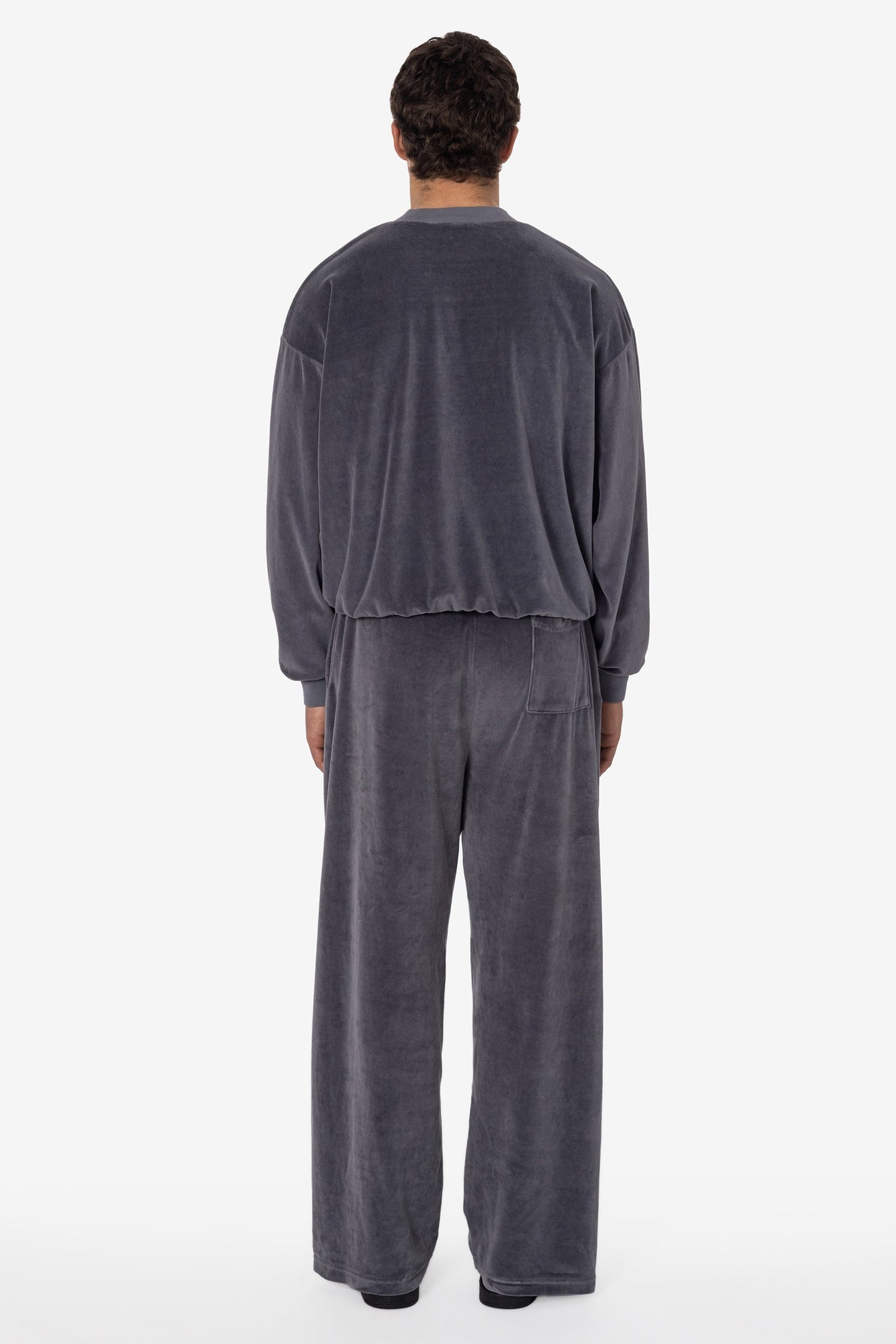 VLR56GD - Garment Dye Velour V-neck Sweatshirt