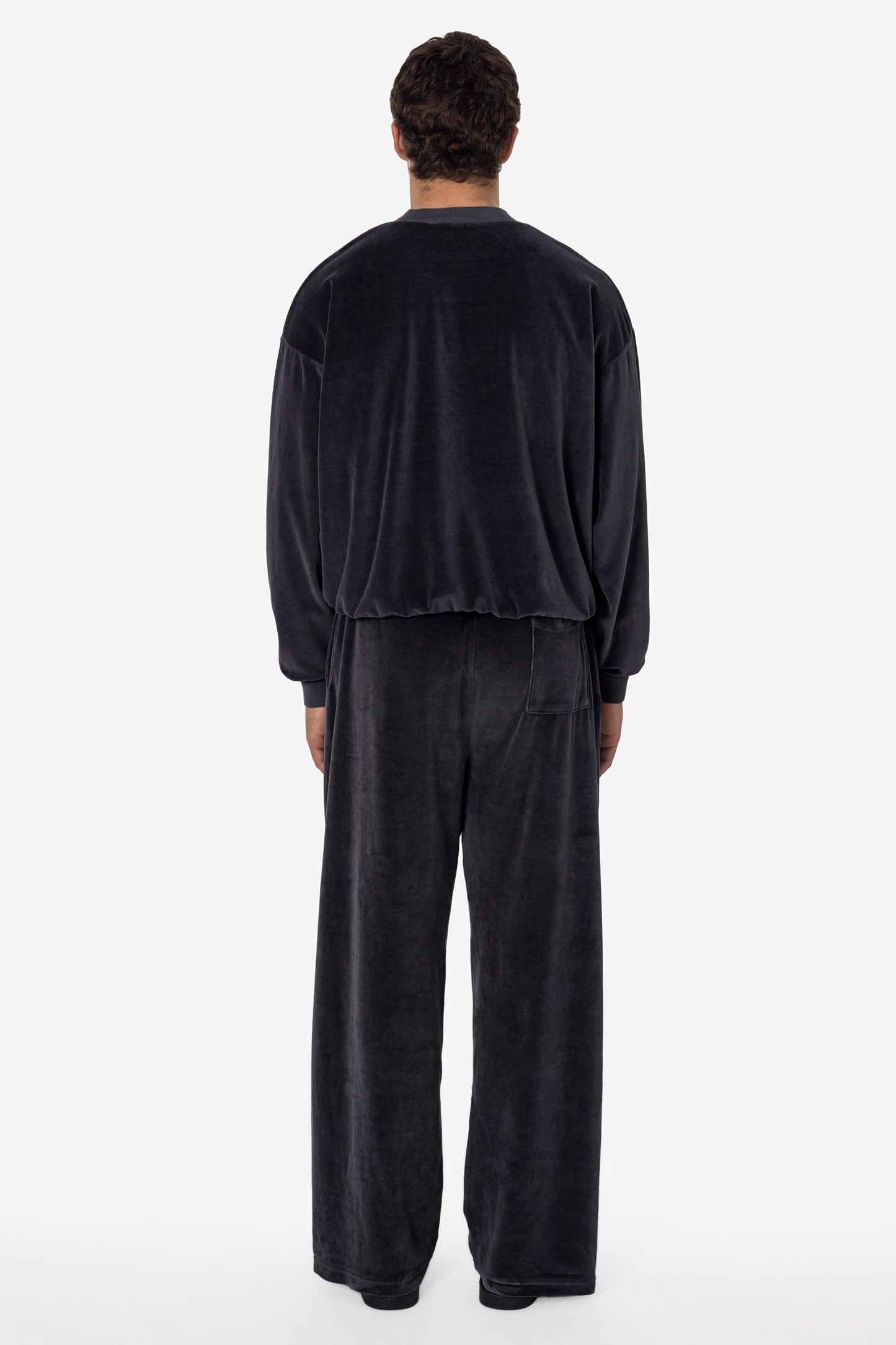 VLR445GD - Garment Dye Velour Open Bottom Sweatpants