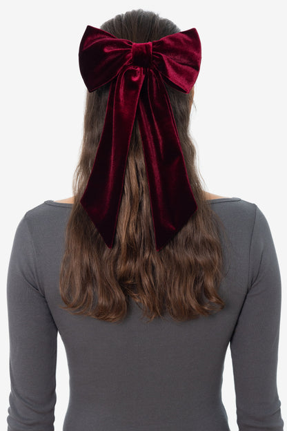 VVT051 - Velvet Long Schoolgirl Bow