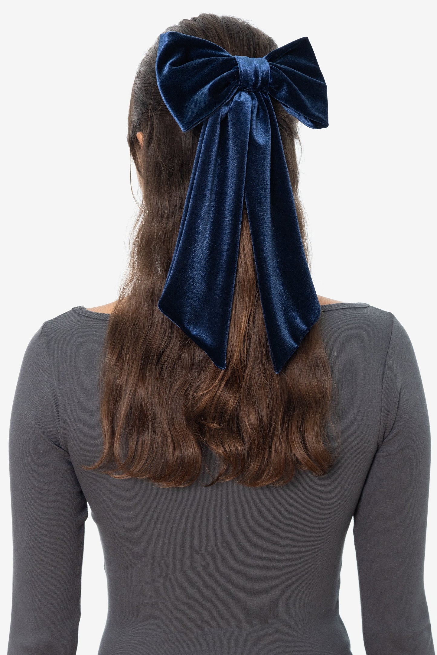 VVT051 - Velvet Long Schoolgirl Bow