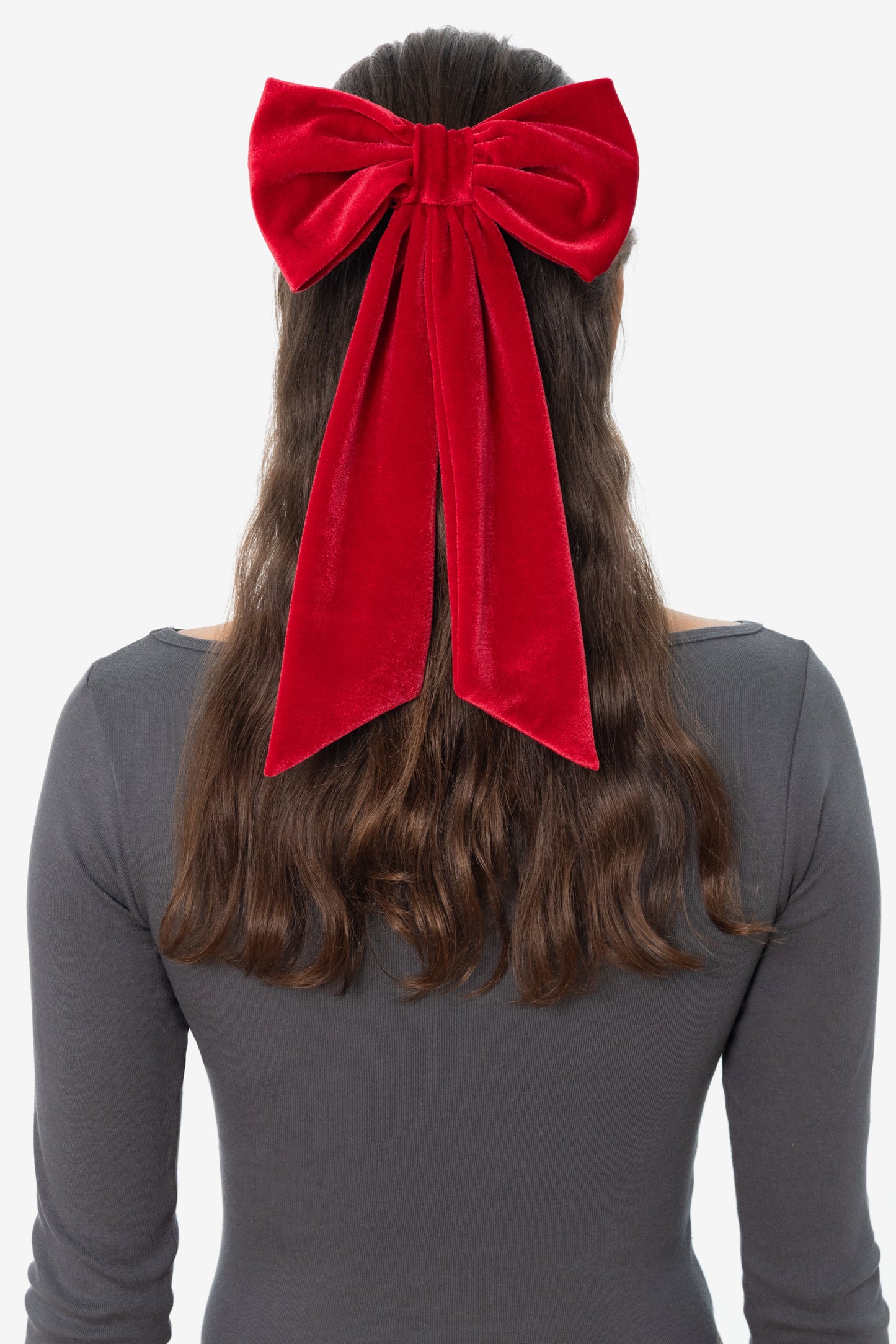 VVT051 - Velvet Long Schoolgirl Bow