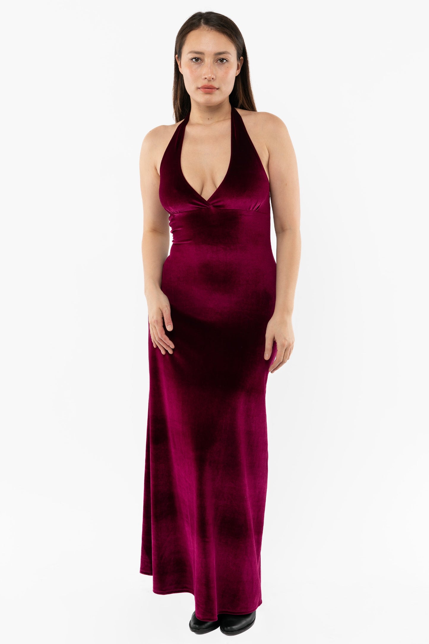 VVT8374 - Velvet Halter Maxi Dress