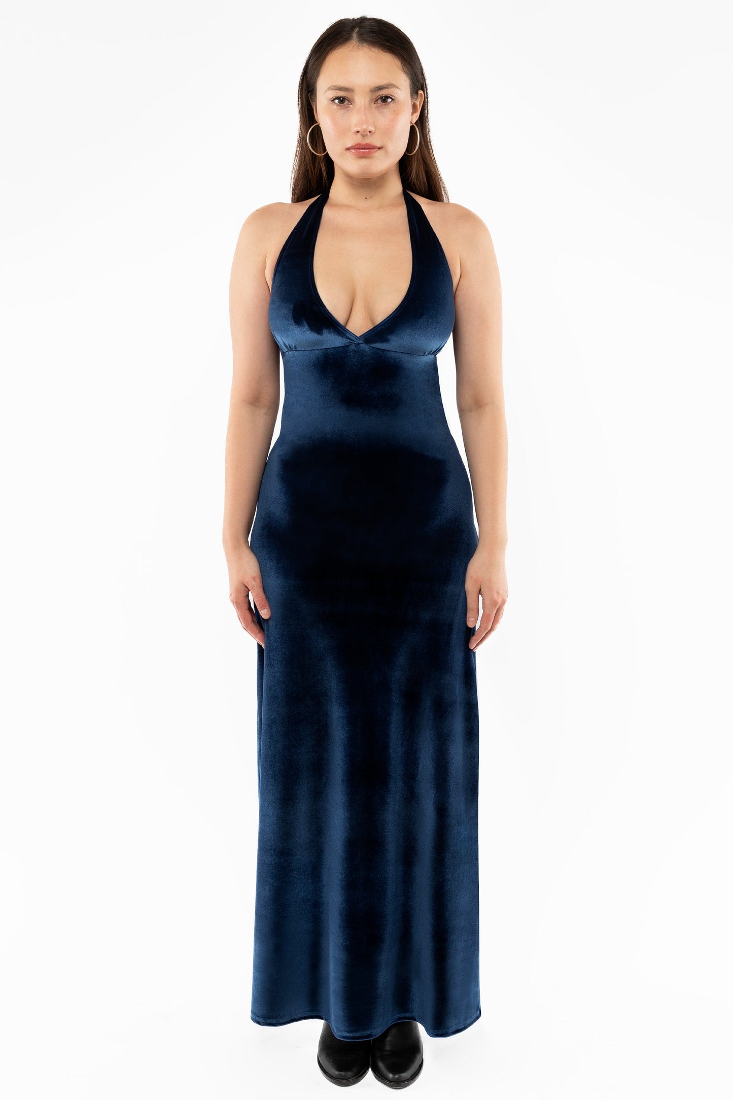 VVT8374 - Velvet Halter Maxi Dress