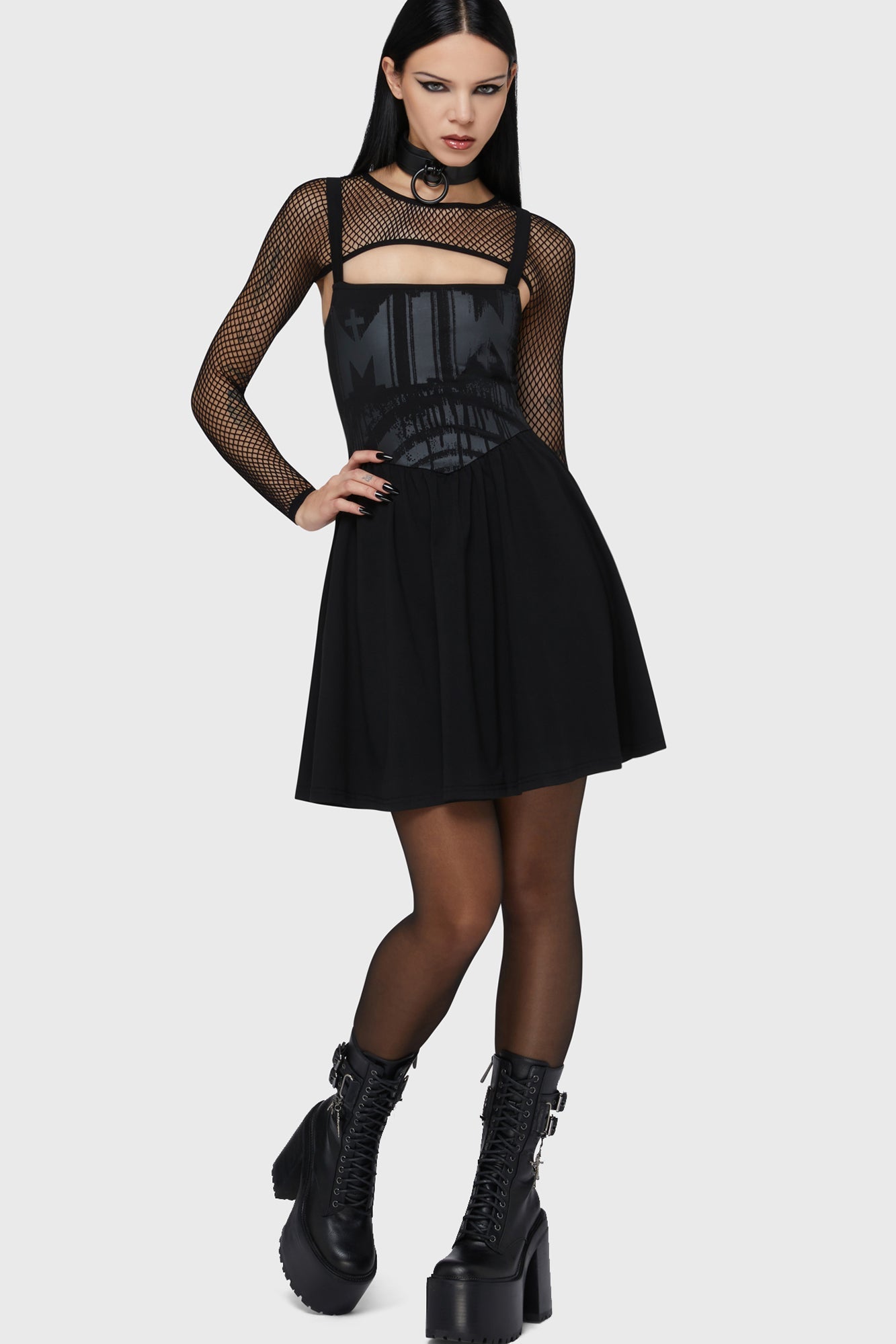 Voices Spiral Mini Dress