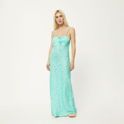AFENDS Womens Benny - Maxi Dress - Jade Daisy