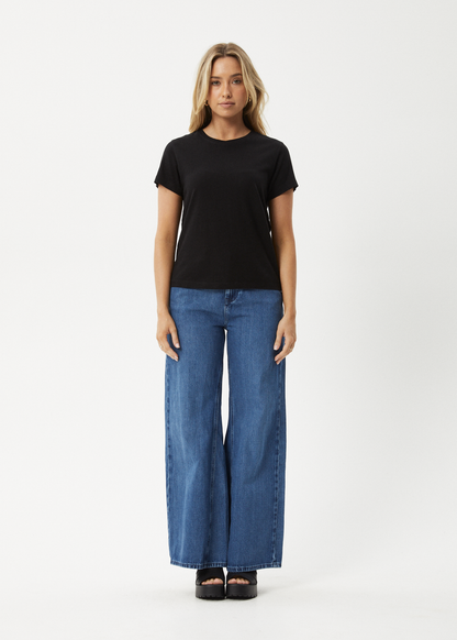 AFENDS Womens Eden - Regular Tee - Black