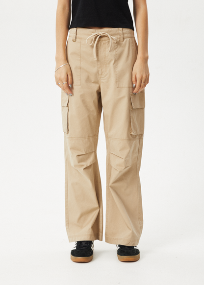 AFENDS Womens Apprentice - Cargo Pant - Taupe
