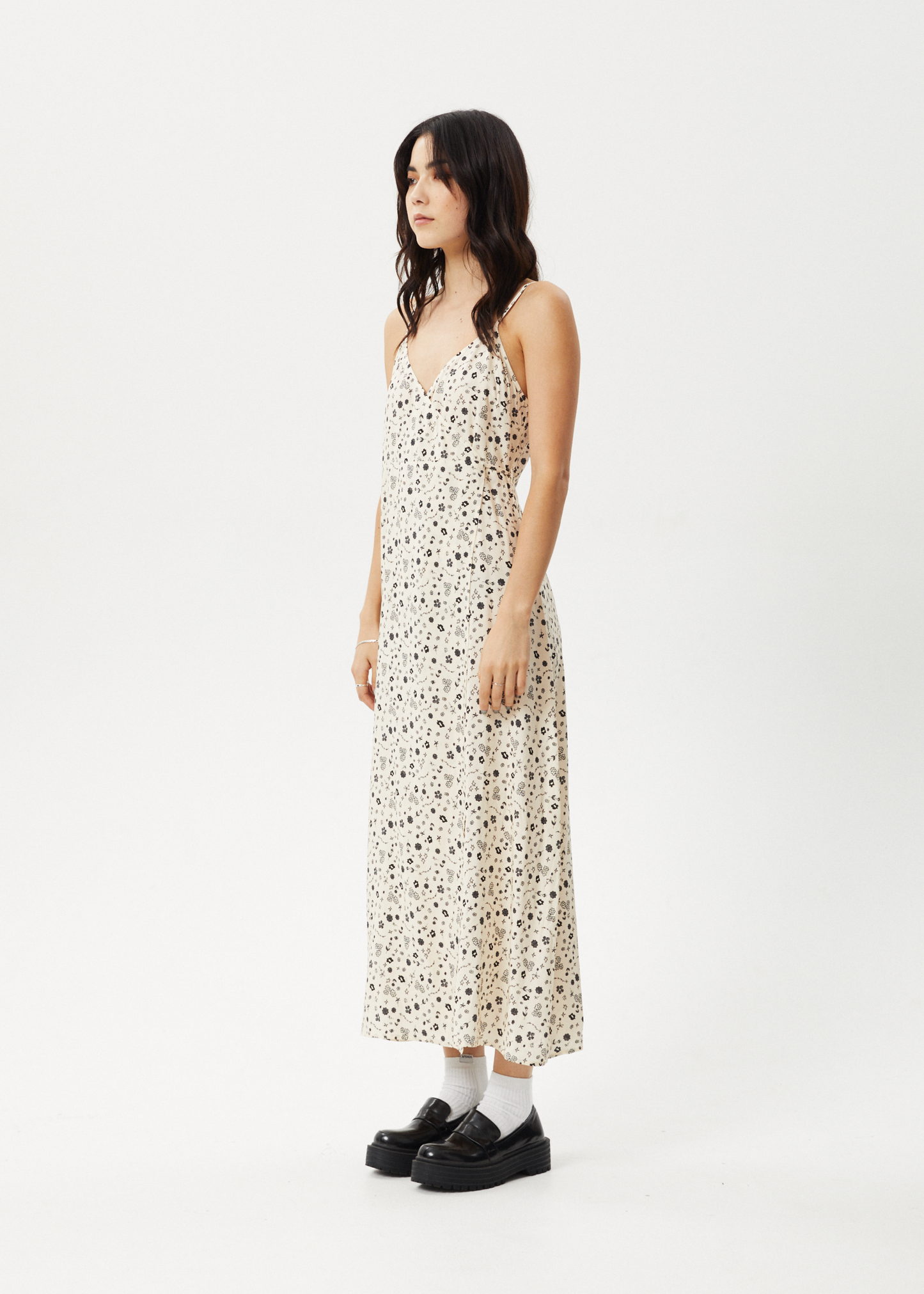 AFENDS Womens Rooney - Maxi Dress - Sesame