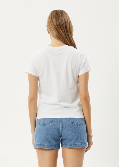 AFENDS Womens Sky High - Regular Tee - White