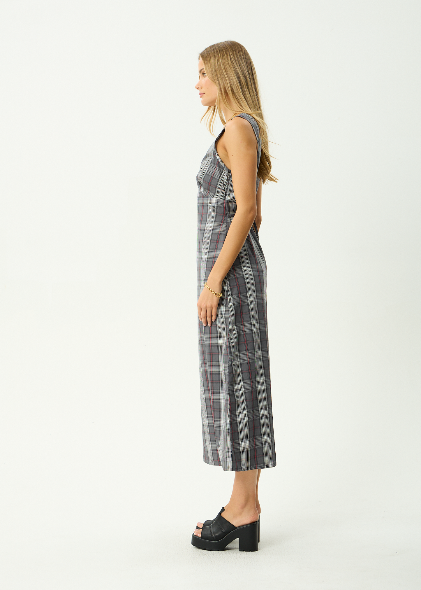 AFENDS Womens Eboni - Maxi Dress - Gunmetal