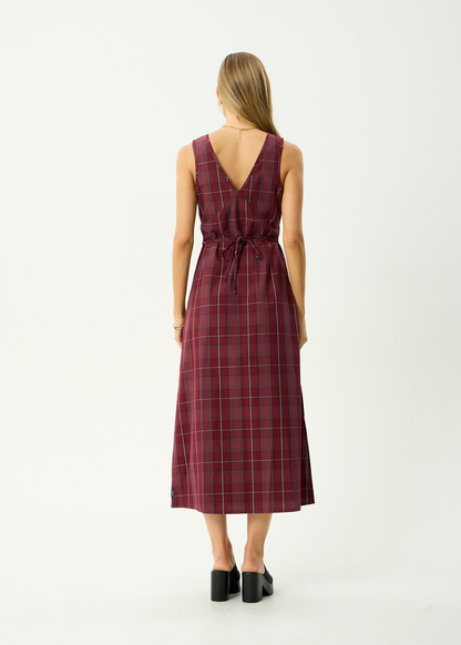 AFENDS Womens Eboni - Maxi Dress - Port