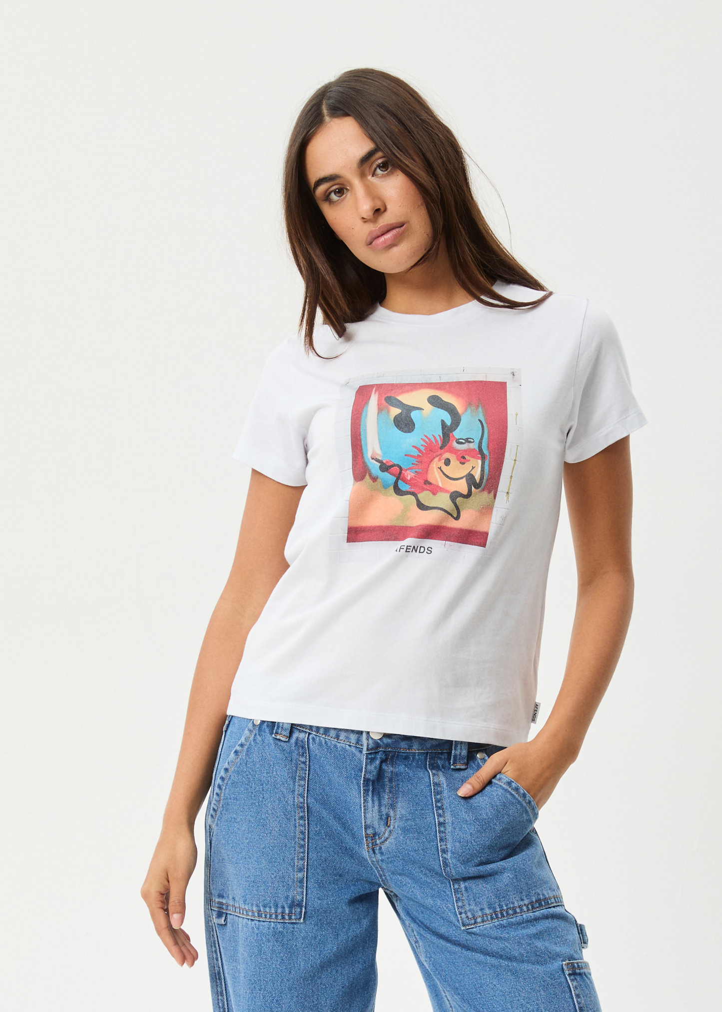 AFENDS Womens Apocalypso - Regular Tee - White