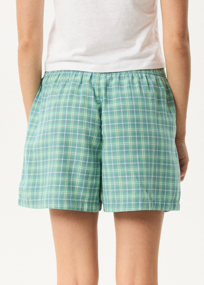 AFENDS Womens Creator - Boxer Short - Pine