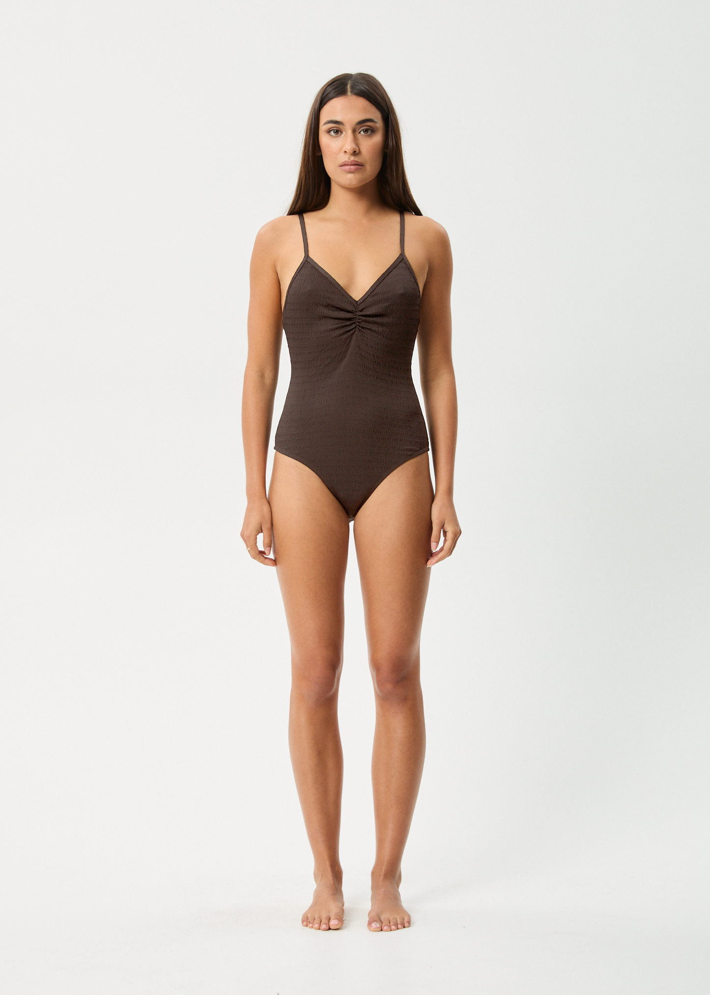 AFENDS Womens Cleo - One Piece - Coffee