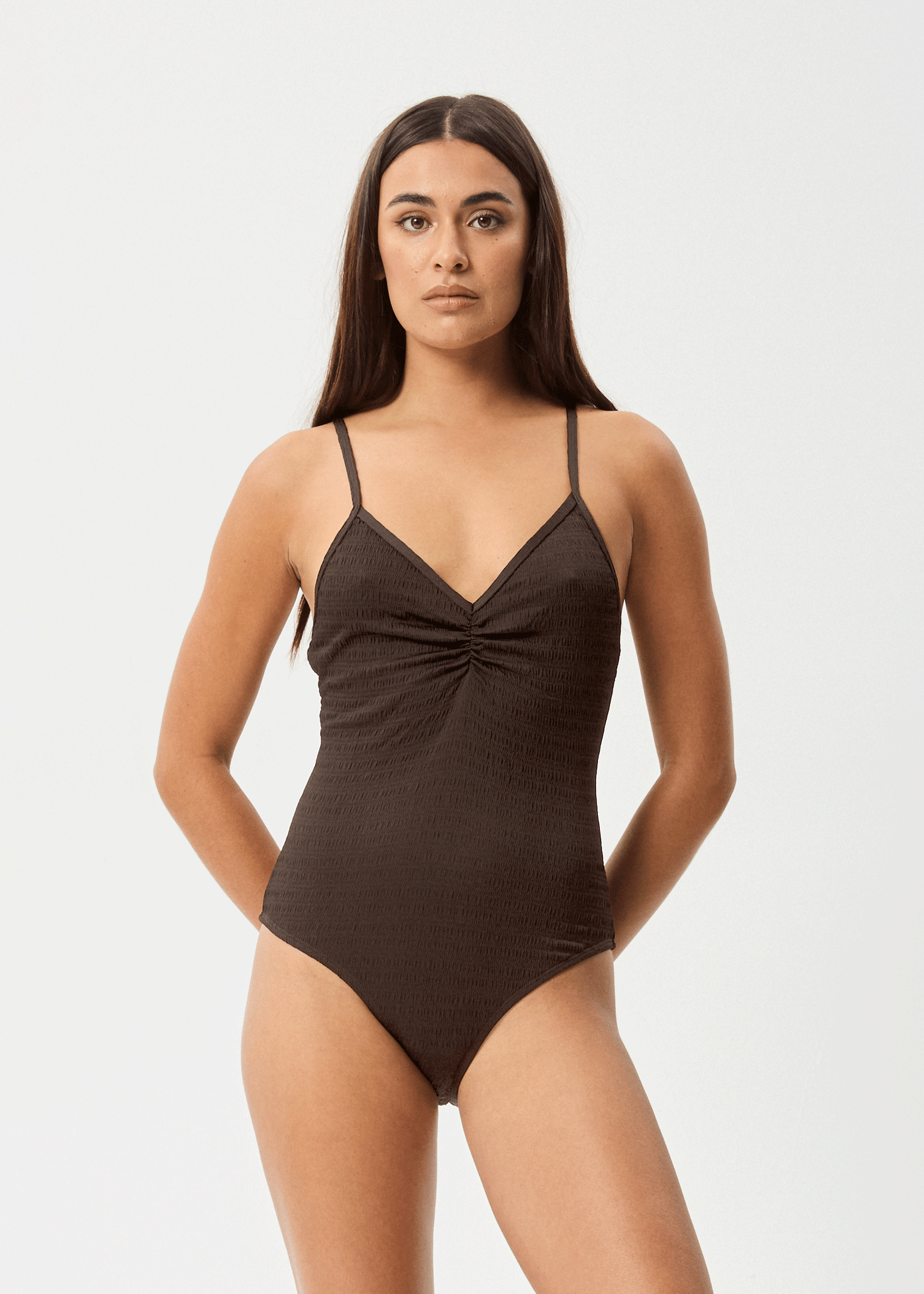 AFENDS Womens Cleo - One Piece - Coffee