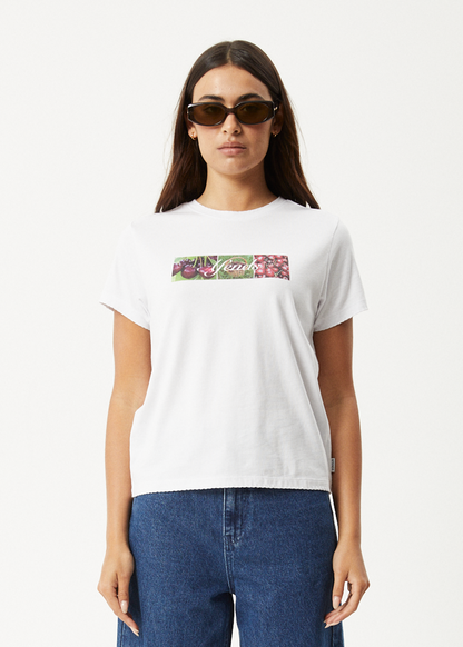 AFENDS Womens On Top -  Regular Tee - White