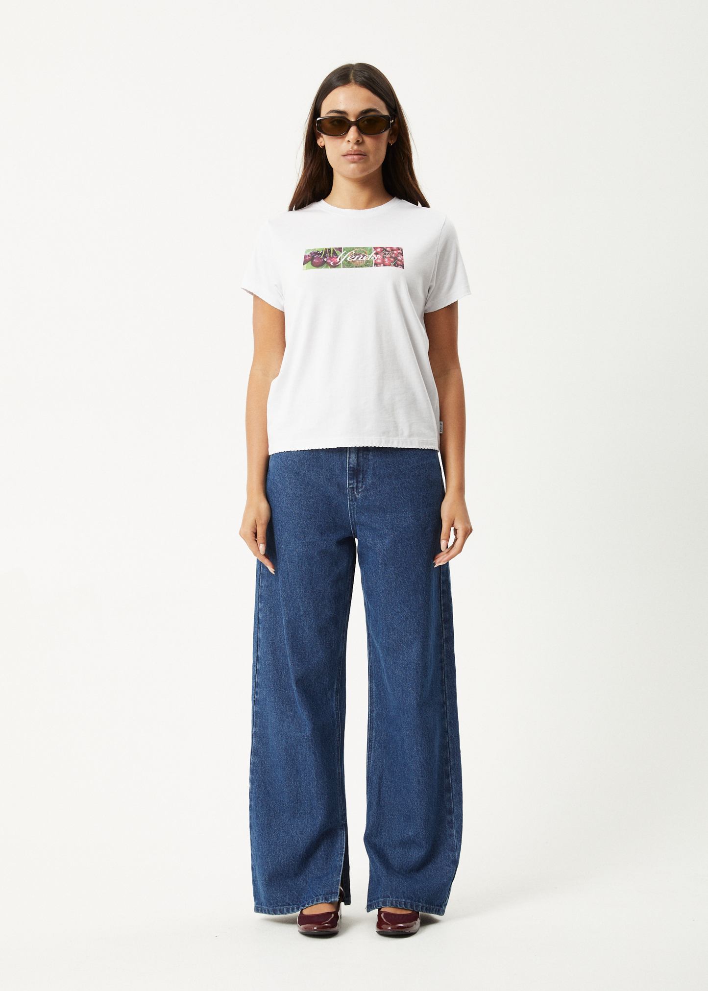AFENDS Womens On Top -  Regular Tee - White