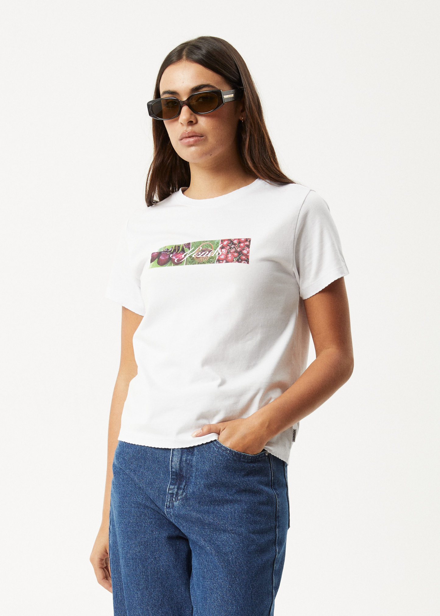 AFENDS Womens On Top -  Regular Tee - White