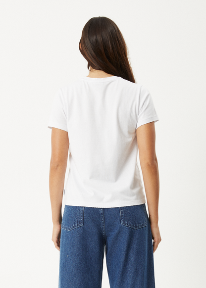 AFENDS Womens On Top -  Regular Tee - White