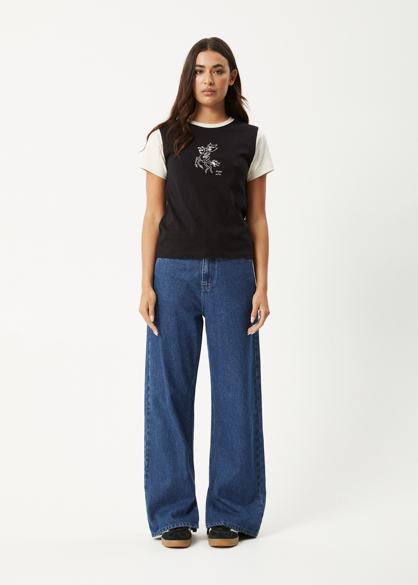 AFENDS Womens Karlee -  Regular Tee - Black