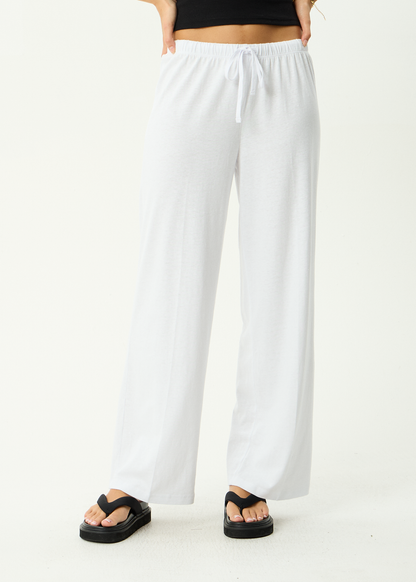 AFENDS Womens Jones - Pant - White