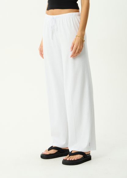 AFENDS Womens Jones - Pant - White