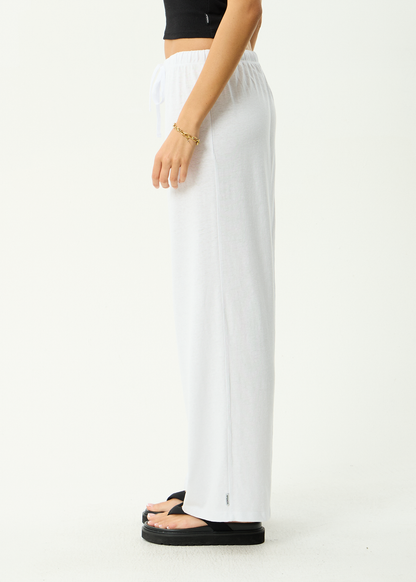 AFENDS Womens Jones - Pant - White