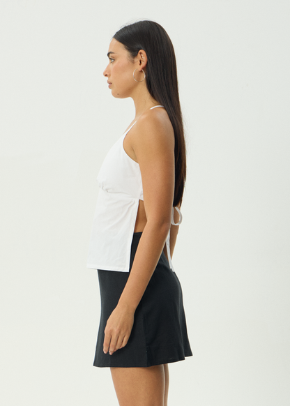 AFENDS Womens Annalise - Tie Top - White